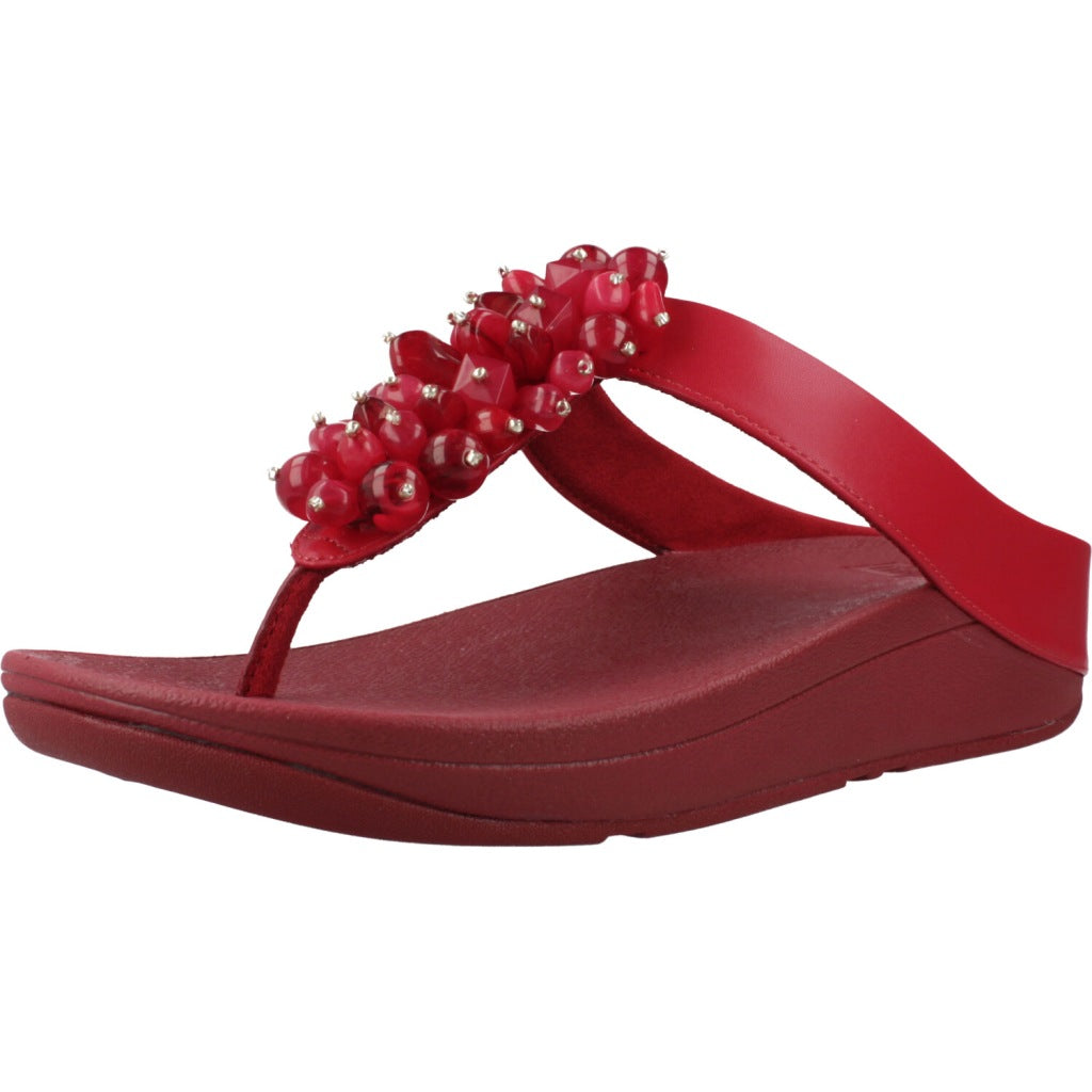 FITFLOP FINO BEAD CLUSTER en color ROJO  (1)