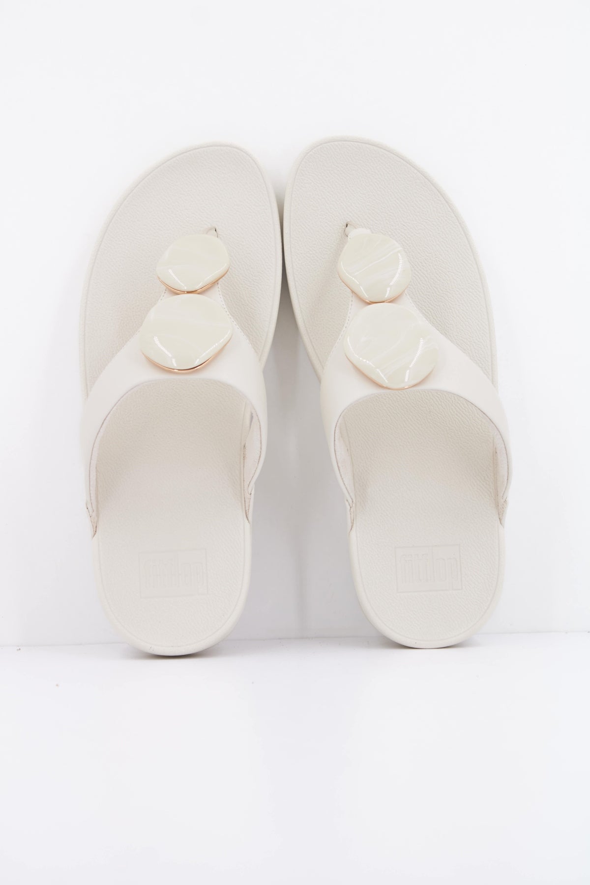 FITFLOP LULU MARBLED STONE en color BEIS  (3)