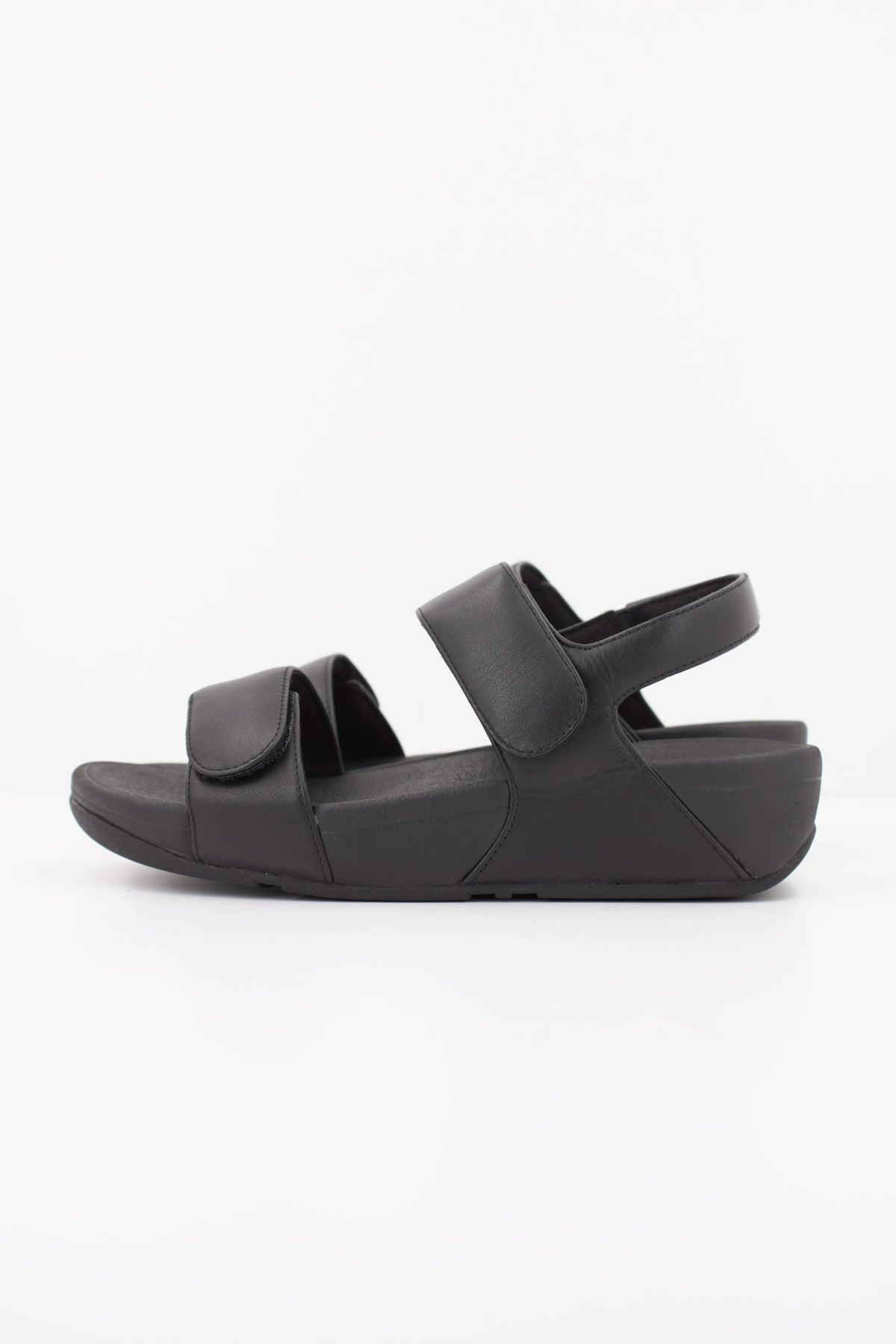 FITFLOP LULU ADJUSTABLE LEATHER en color NEGRO  (1)