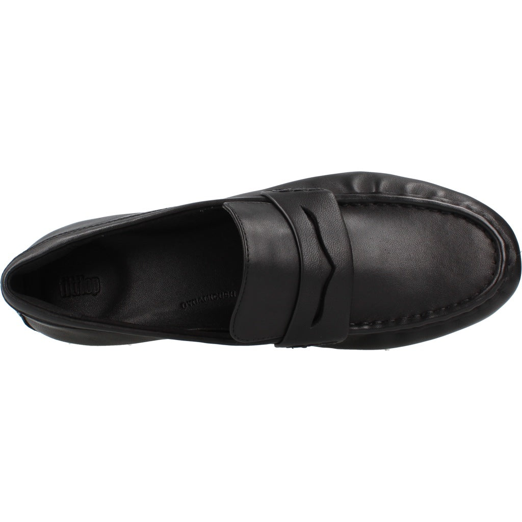 FITFLOP DELICATO LEATHER LOAFERS en color NEGRO  (7)