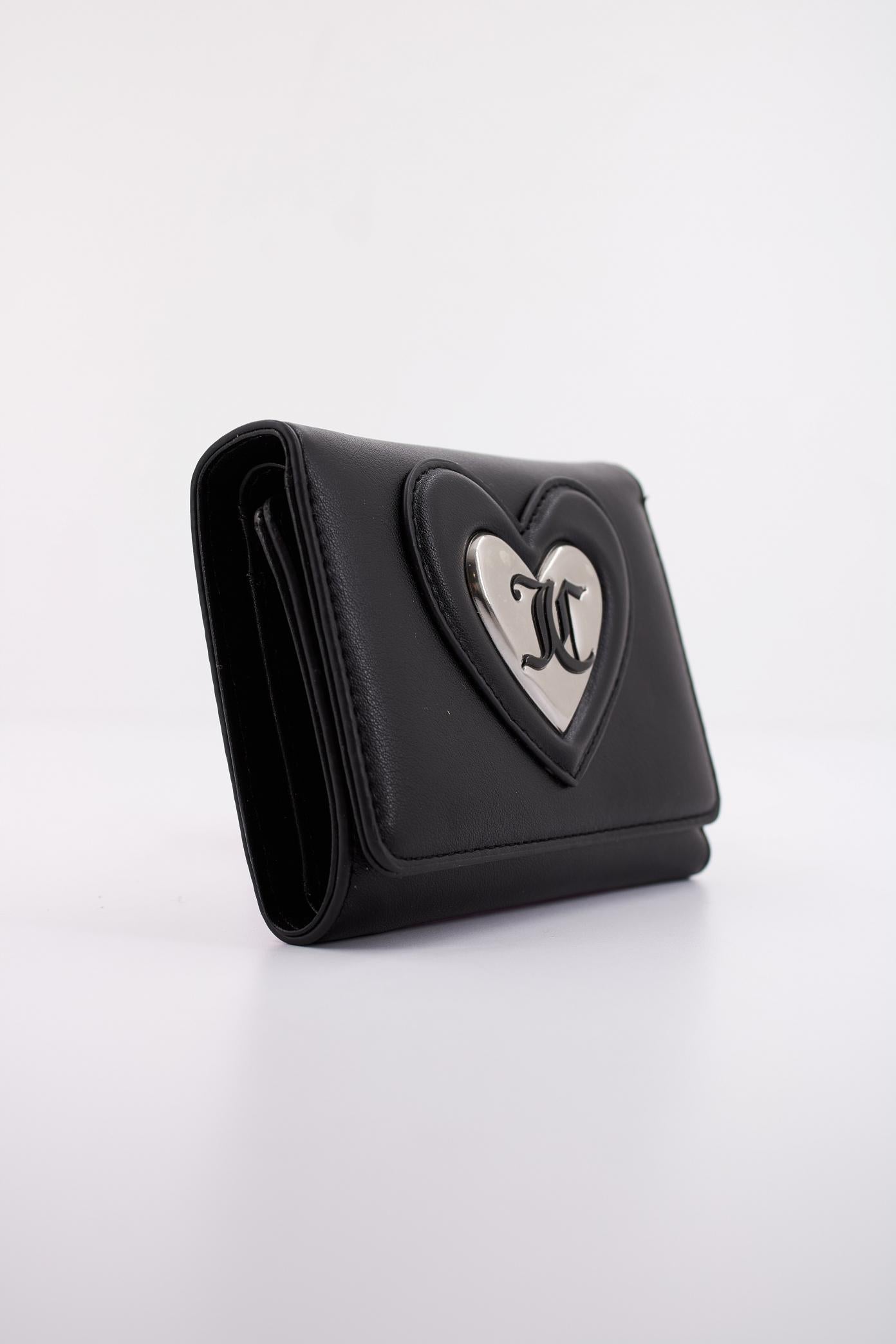 JUICY COUTURE EMILY MEDIUM FLAP W en color NEGRO  (2)