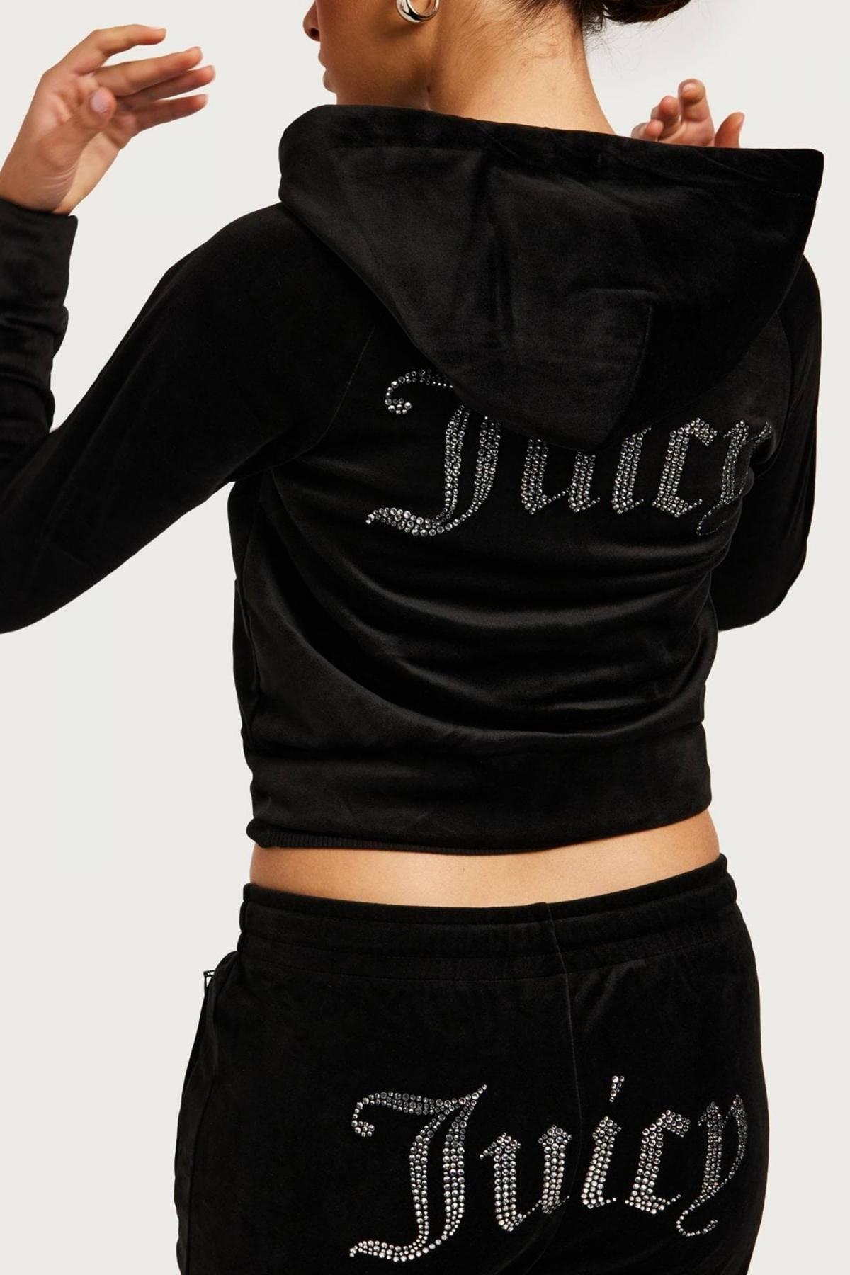 JUICY COUTURE MADISON HOODIES CLA en color NEGRO  (3)