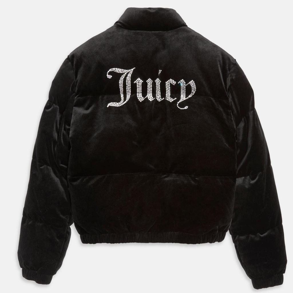 JUICY COUTURE MARGO PUFFA JACKET en color NEGRO  (4)