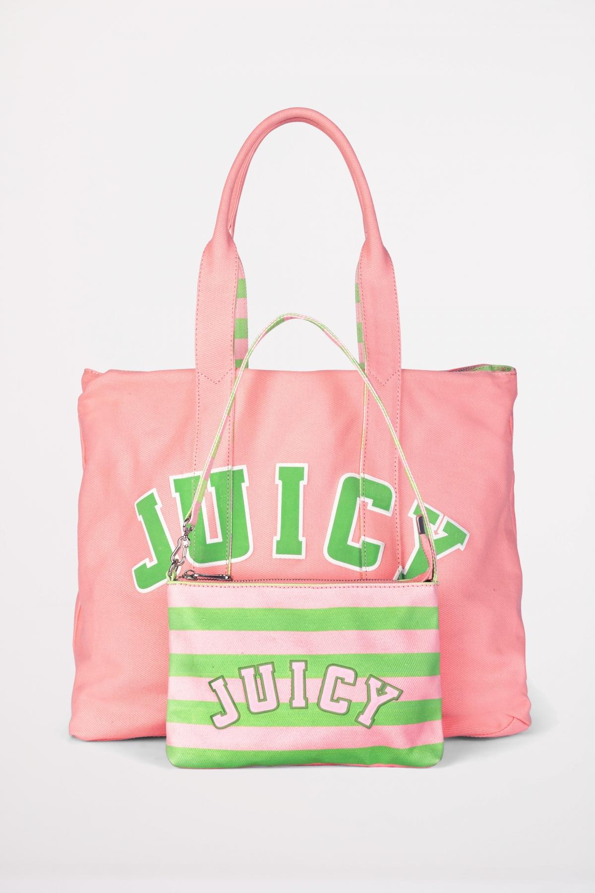 JUICY COUTURE DAISY CANVAS L SHOP en color ROSA  (4)