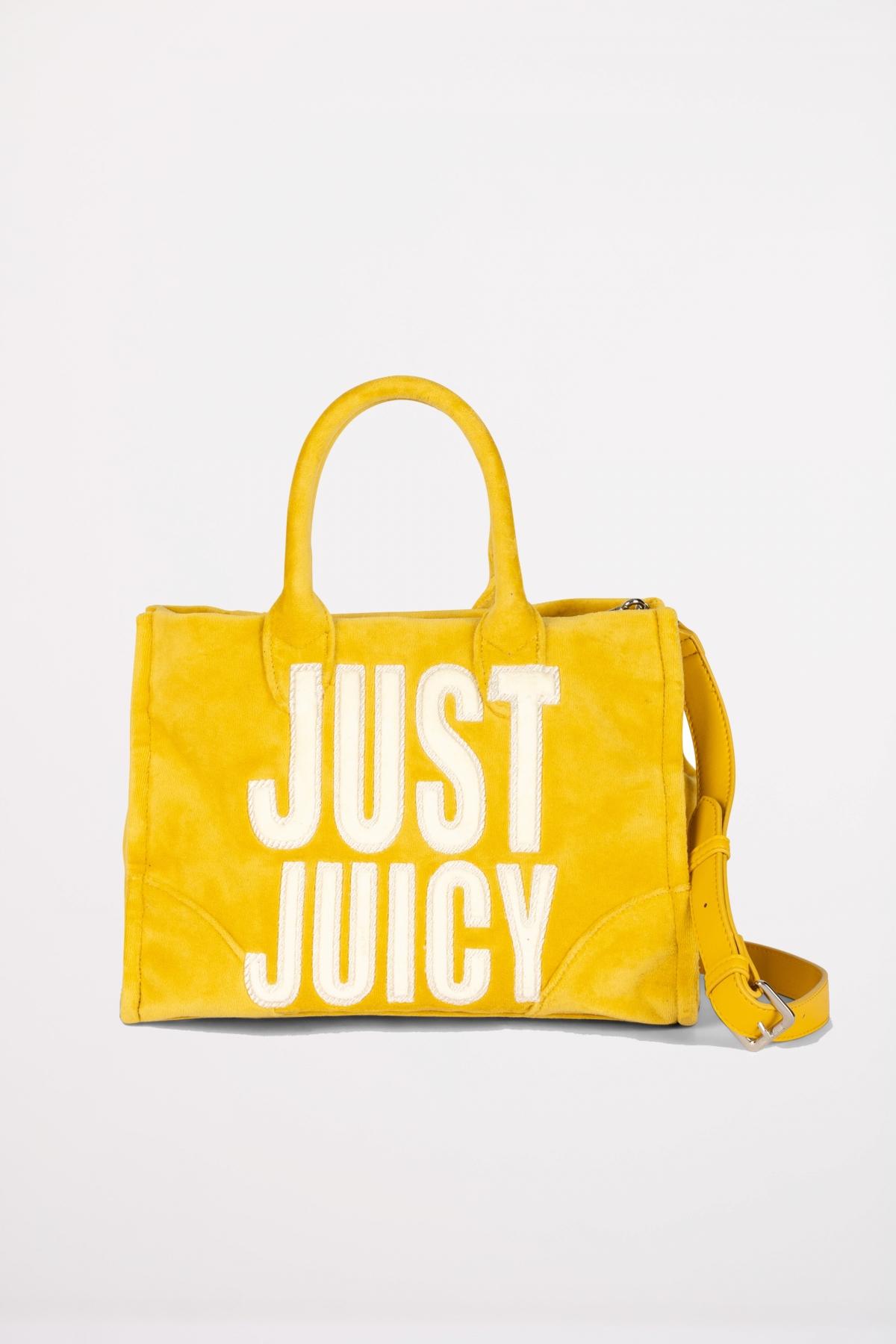 JUICY COUTURE IRIS PATCH VELVET M en color AMARILLO  (1)