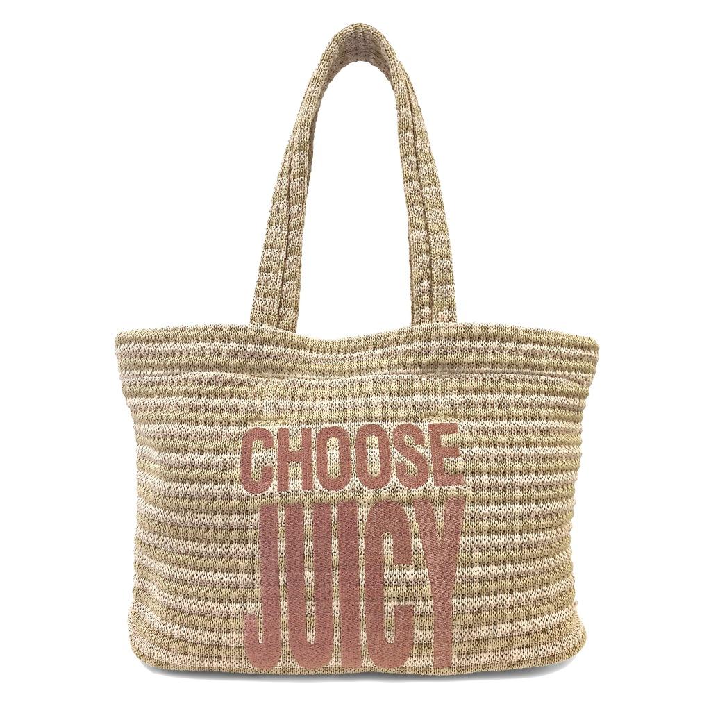 JUICY COUTURE NORA STRAW M en color MARRON CLARO  (4)