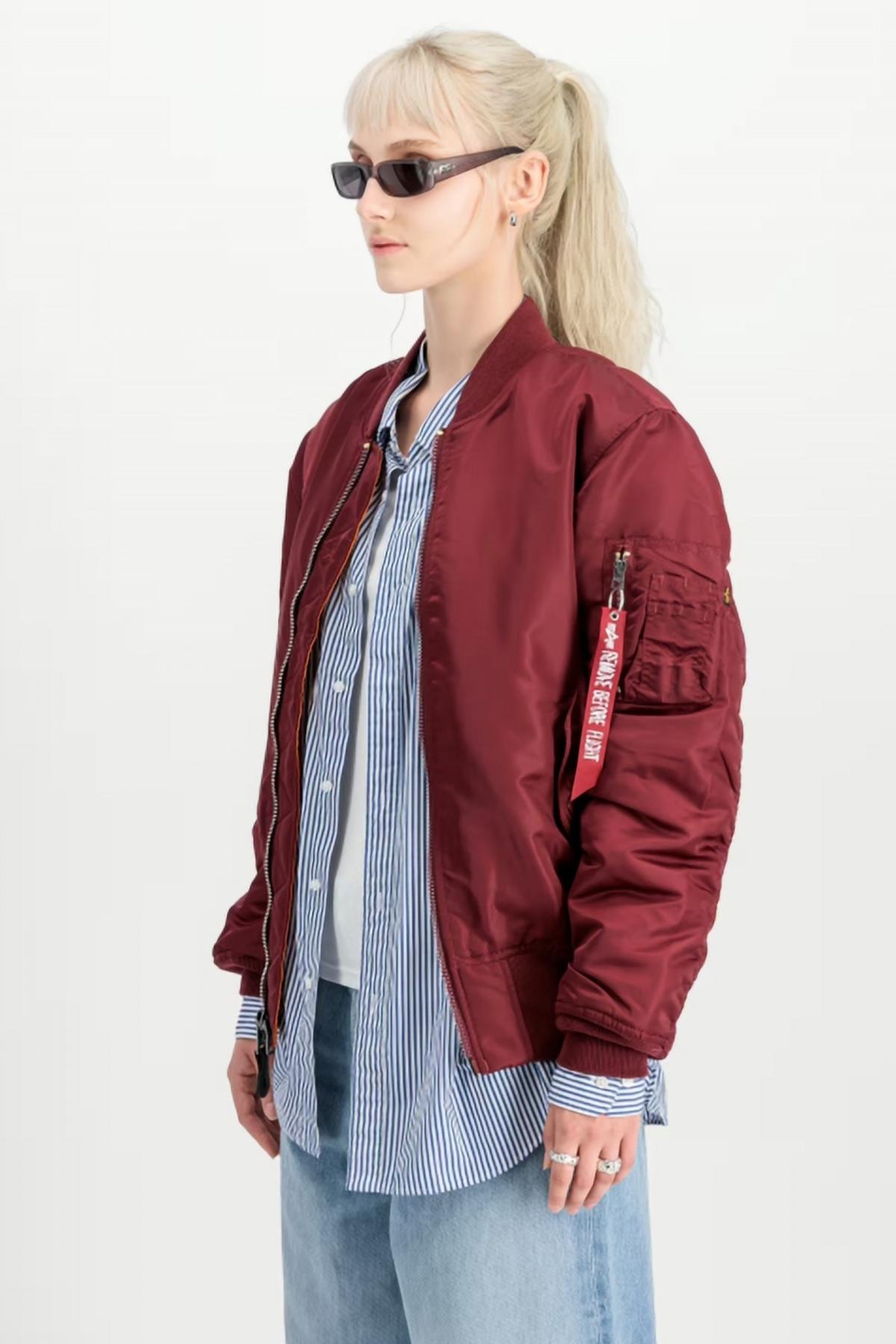 ALPHA INDUSTRIES MA- HERITAGE en color BURDEOS  (3)