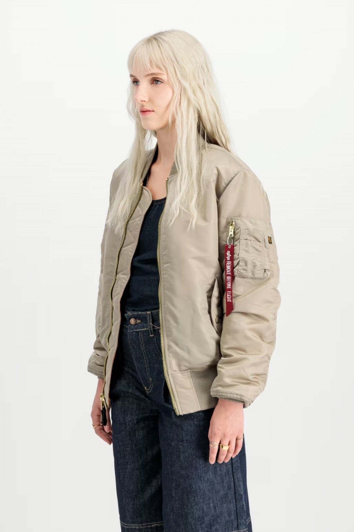 ALPHA INDUSTRIES MA- HERITAGE en color MARRON CLARO  (3)