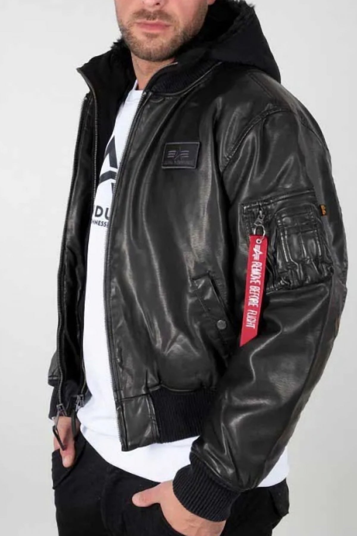 ALPHA INDUSTRIES MA- D-TEC FL en color NEGRO  (2)