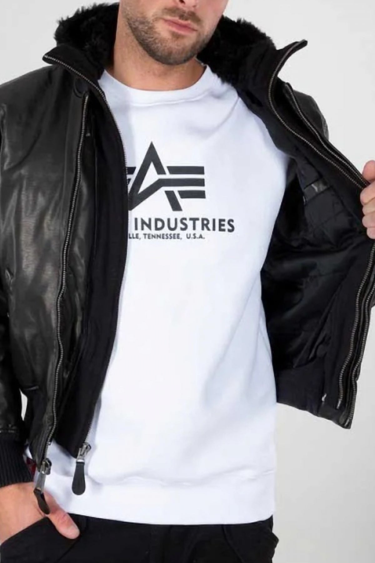 ALPHA INDUSTRIES MA- D-TEC FL en color NEGRO  (3)