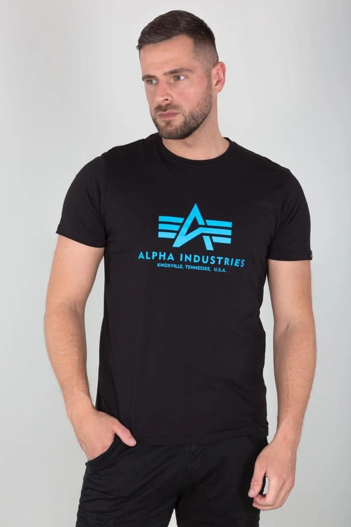 ALPHA INDUSTRIES  T-SHIRT en color NEGRO  (1)