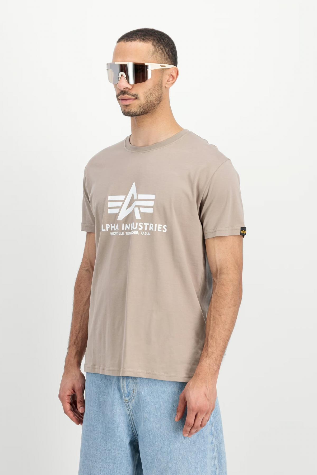 ALPHA INDUSTRIES T-SHIRT en color MARRON  (3)