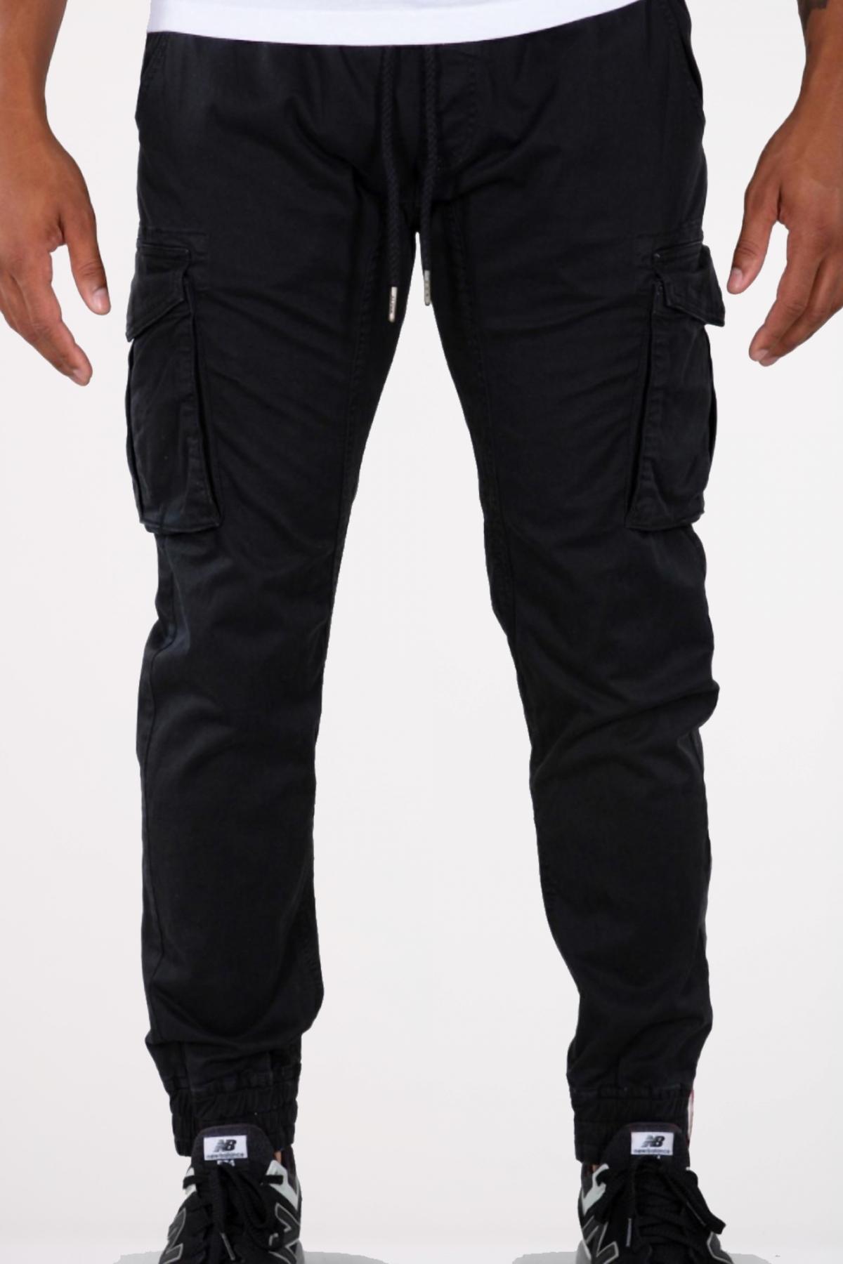 ALPHA INDUSTRIES COTTON TWILL JOGGER en color NEGRO  (1)