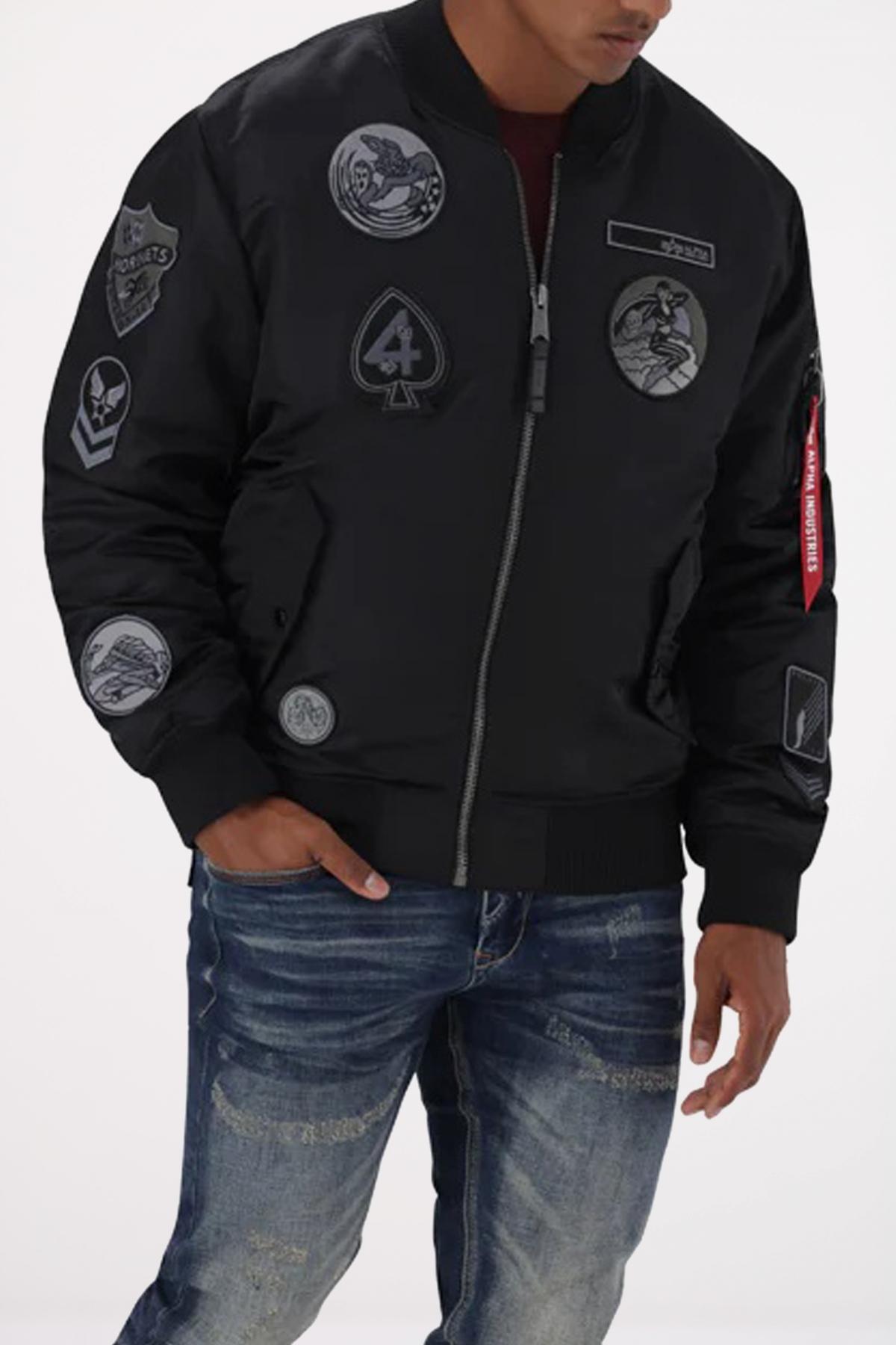 ALPHA INDUSTRIES  MA- PATCH en color NEGRO  (1)
