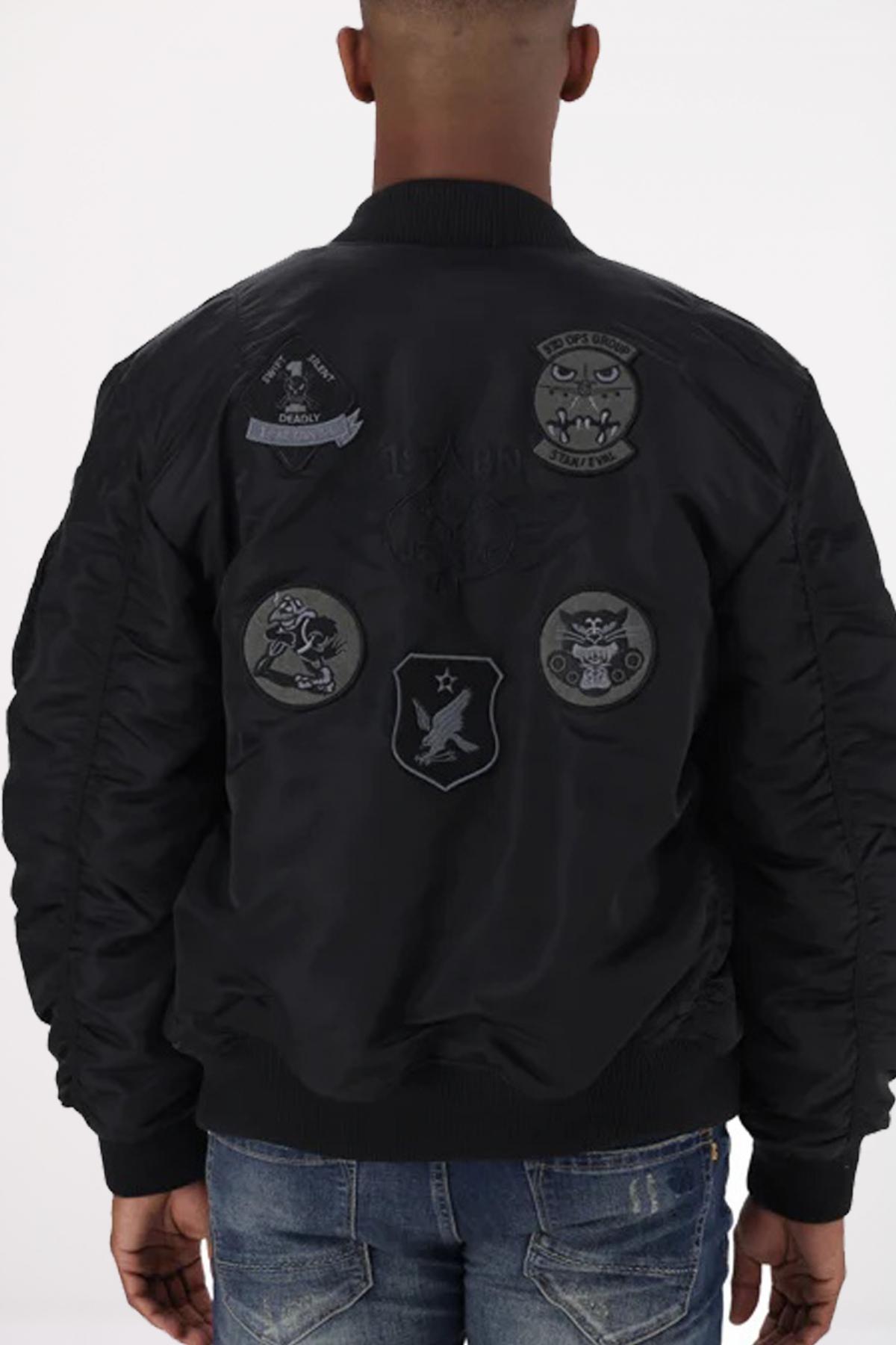 ALPHA INDUSTRIES  MA- PATCH en color NEGRO  (3)