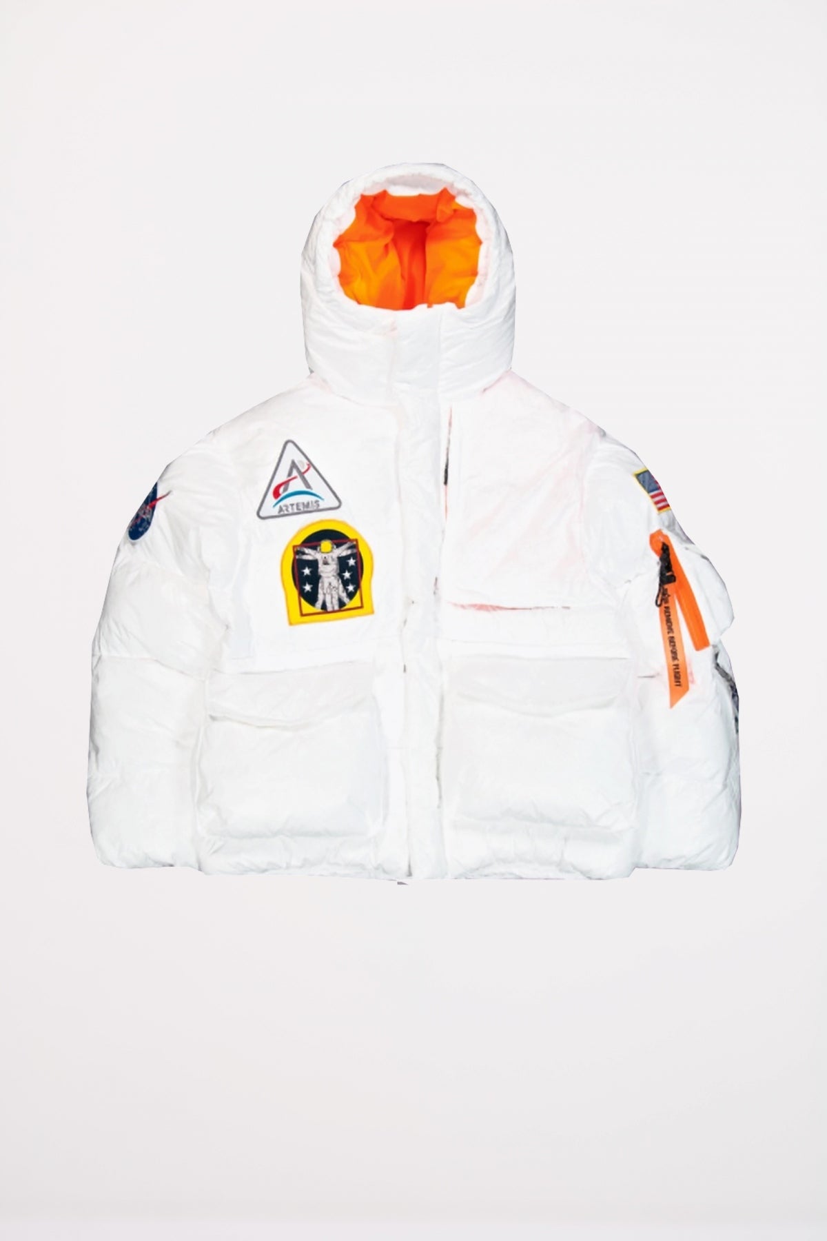ALPHA INDUSTRIES NASA PUFFER ARTEMIS en color BLANCO  (2)