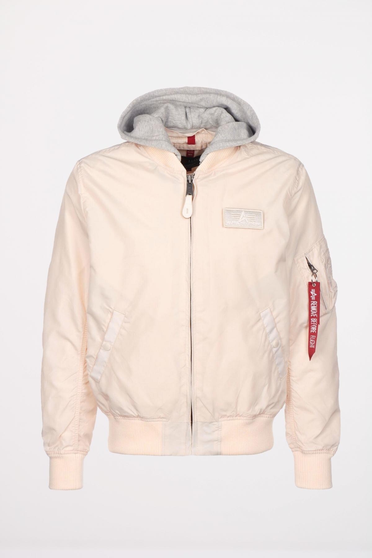 ALPHA INDUSTRIES MA- TT HOOD en color BEIS  (2)