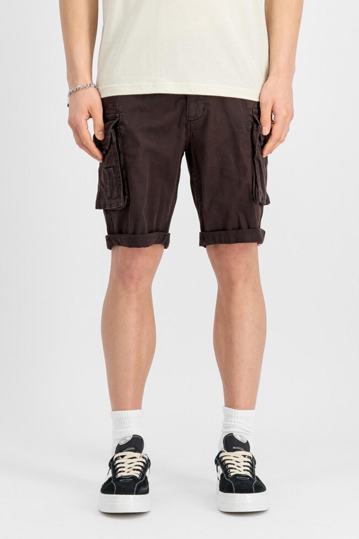 ALPHA INDUSTRIES CREW SHORT en color MARRON  (1)