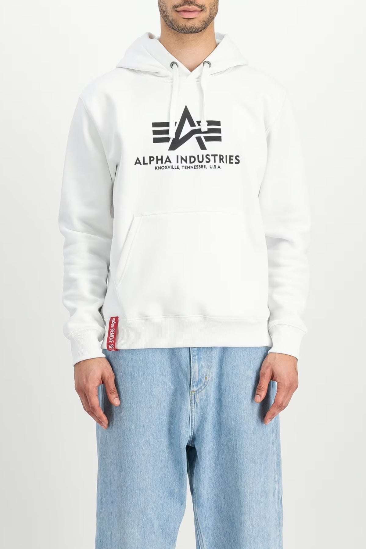 ALPHA INDUSTRIES THE BASIC HOODIE en color BLANCO  (1)