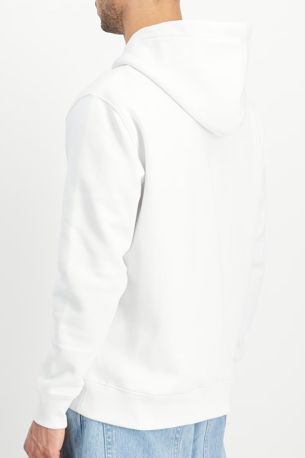 ALPHA INDUSTRIES THE BASIC HOODIE en color BLANCO  (2)
