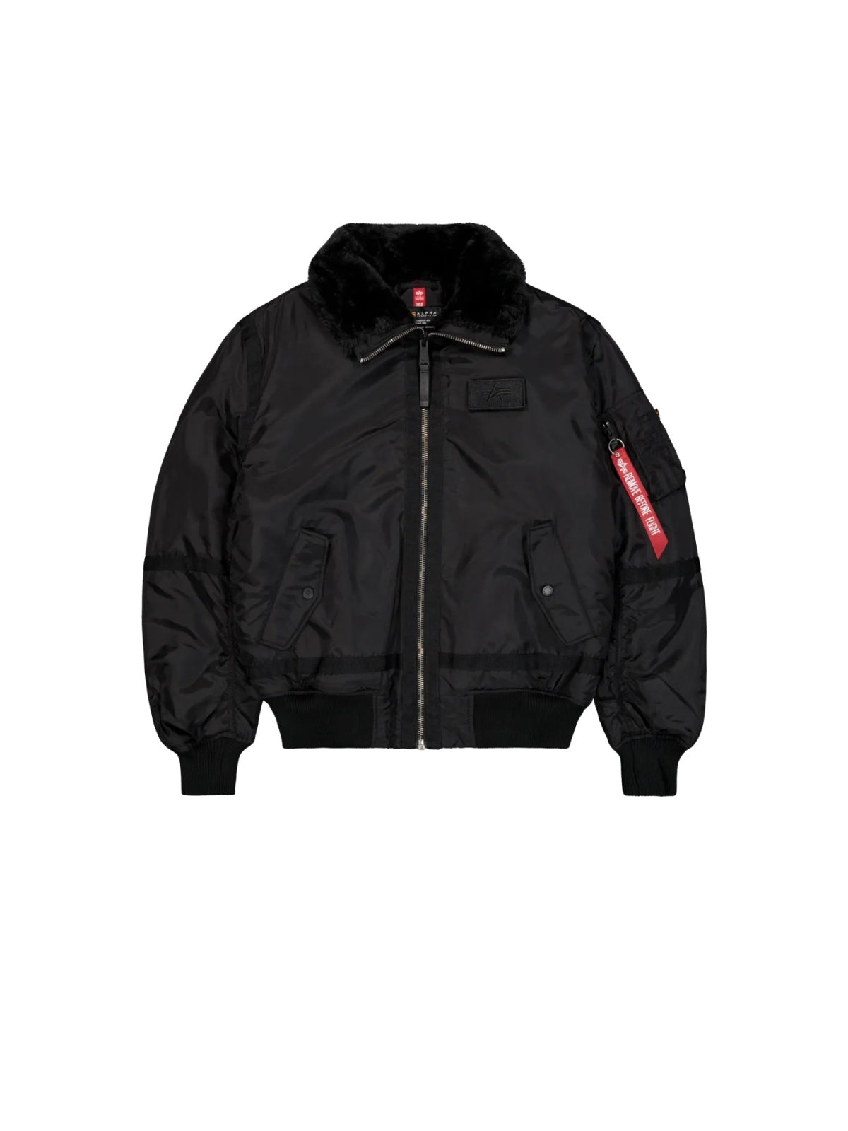ALPHA INDUSTRIES THE B- III TT BOMBER JACKET en color NEGRO  (6)