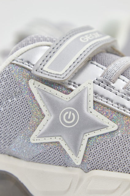 GEOX  J SPAZIALE GIRL A en color PLATA  (4)