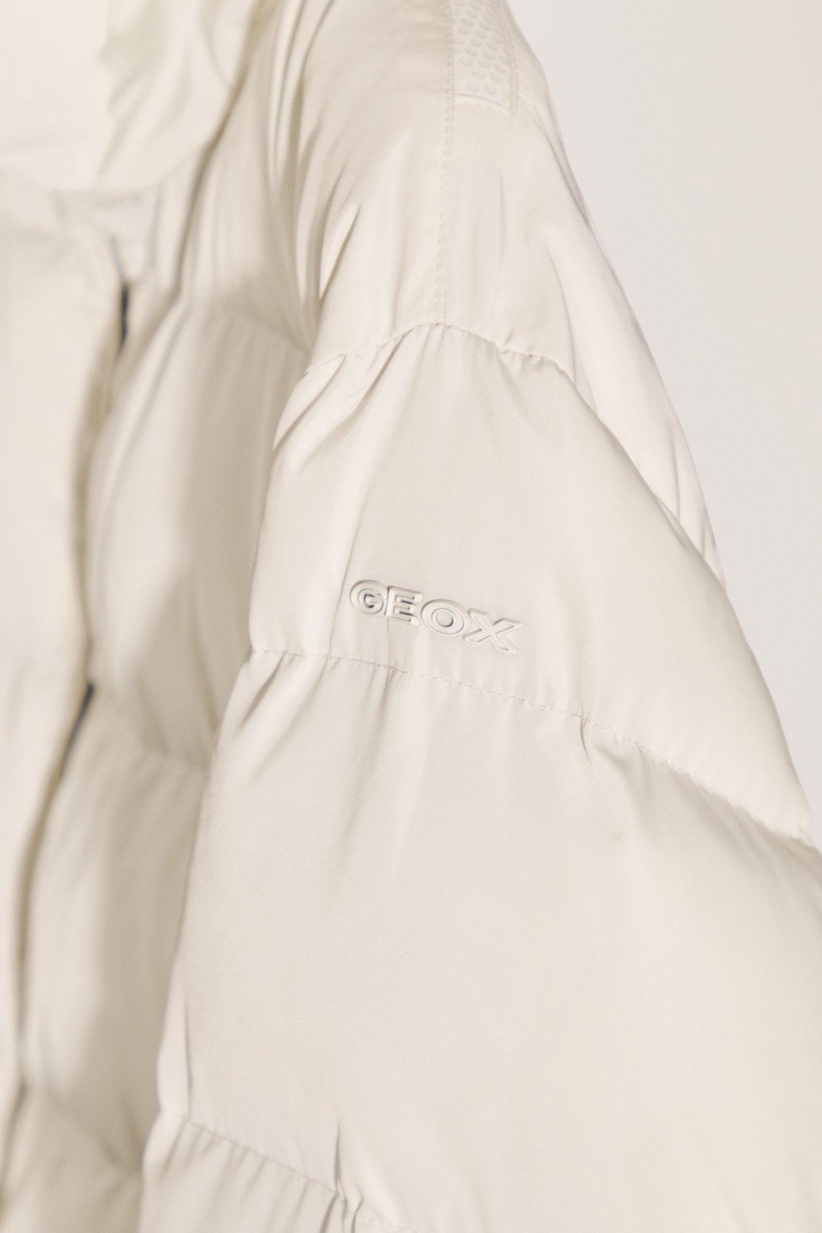 GEOX  W ANYLLA SHORT PARKA en color BLANCO  (5)