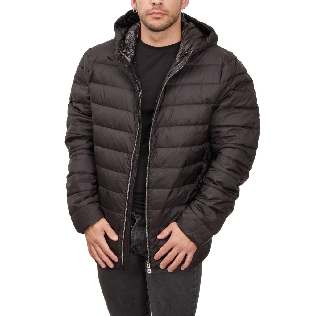 GEOX MB T M DERECK HOOD JACKET en color NEGRO  (2)