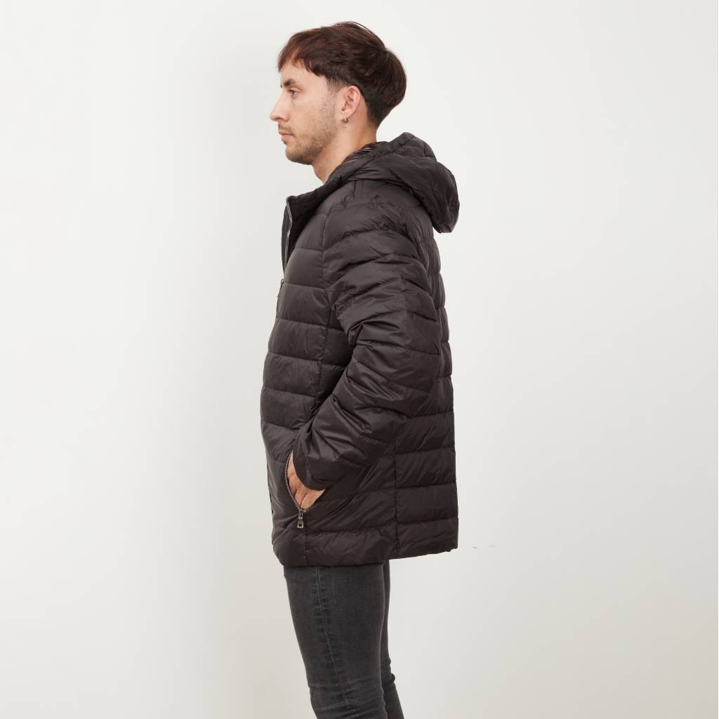 GEOX MB T M DERECK HOOD JACKET en color NEGRO  (4)
