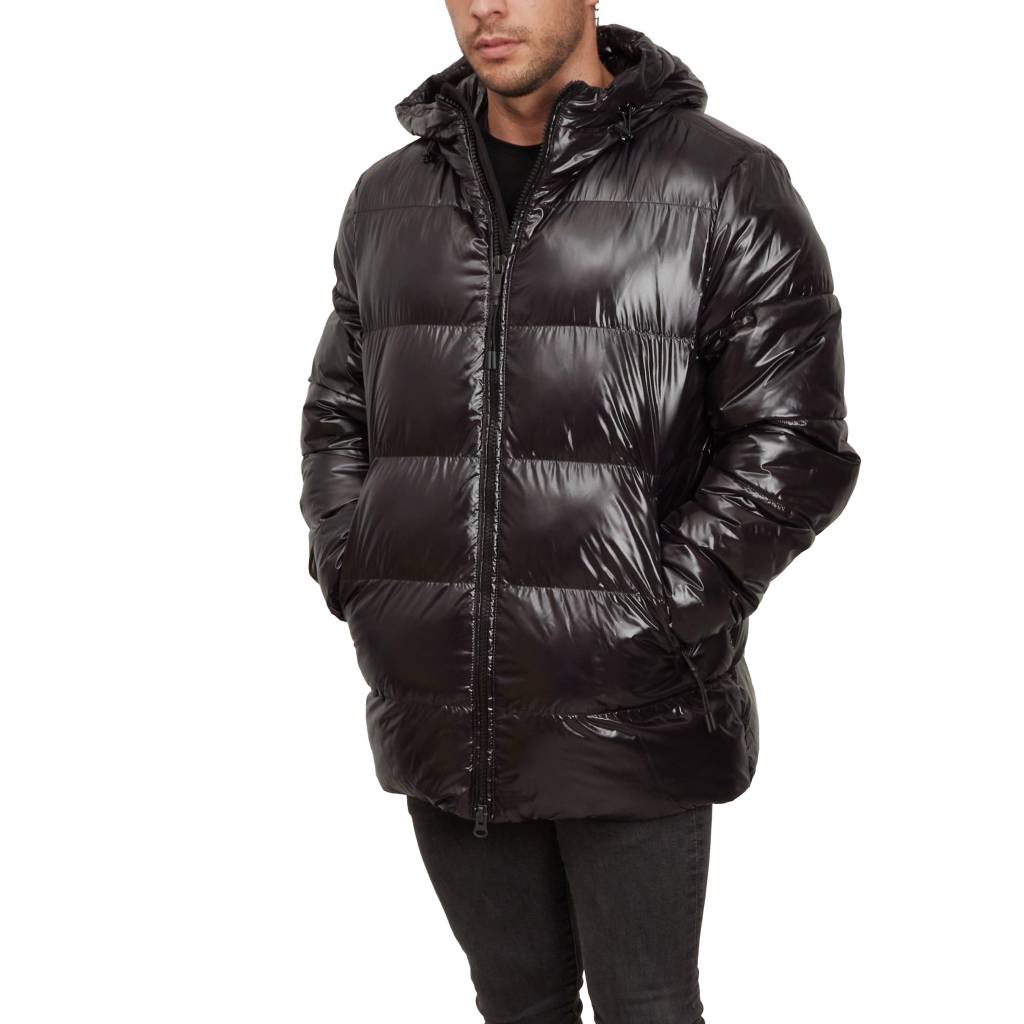 GEOX M SILE HOOD JKT en color NEGRO  (2)