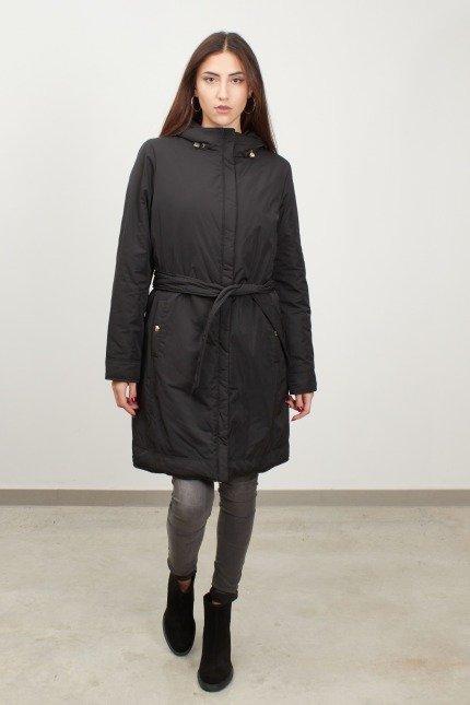 GEOX W MYRIA LONG JKT en color NEGRO  (1)