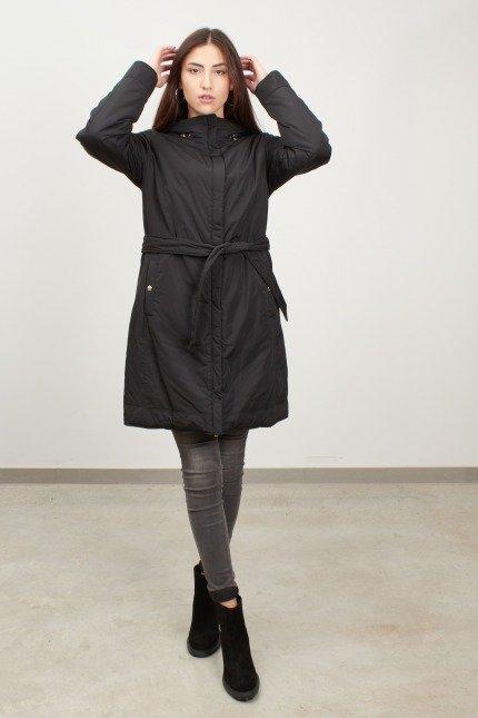 GEOX W MYRIA LONG JKT en color NEGRO  (2)