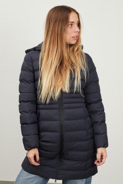 GEOX W HIVER LONG JKT en color AZUL  (1)