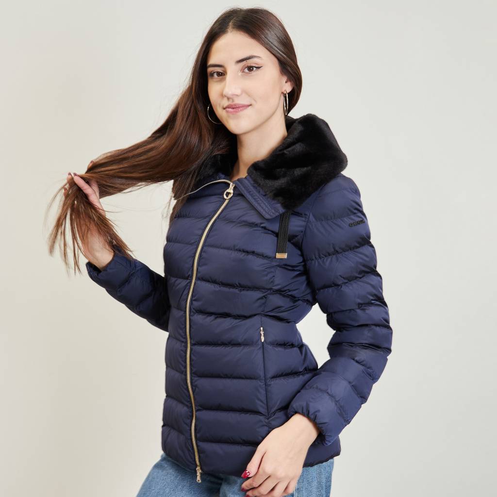 GEOX W SEYLA MID JKT en color AZUL  (3)