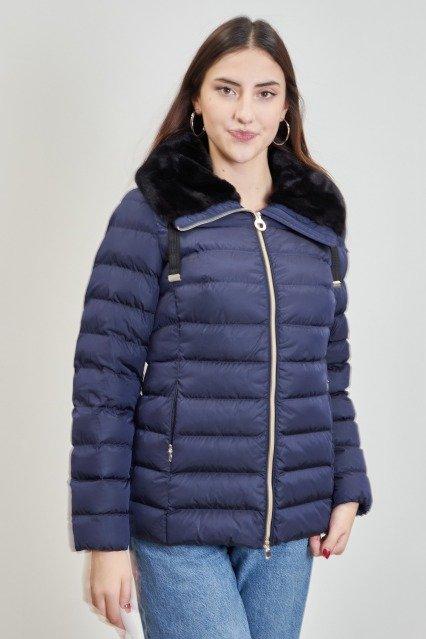 GEOX W SEYLA MID JKT en color AZUL  (1)