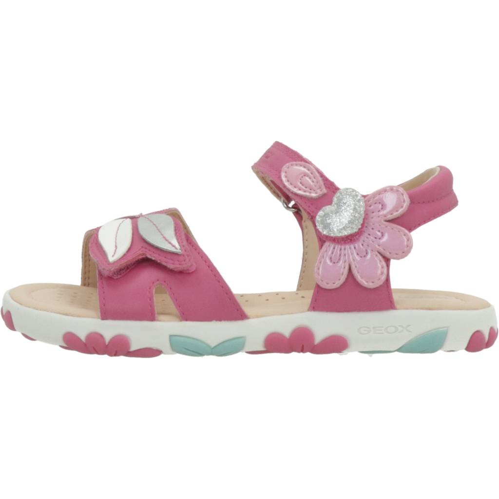 GEOX  J SANDAL HAITI GIRL en color ROSA  (1)