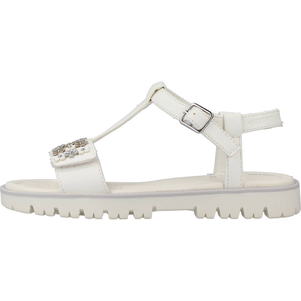 GEOX J SANDAL STARBLUSH G en color BLANCO  (2)