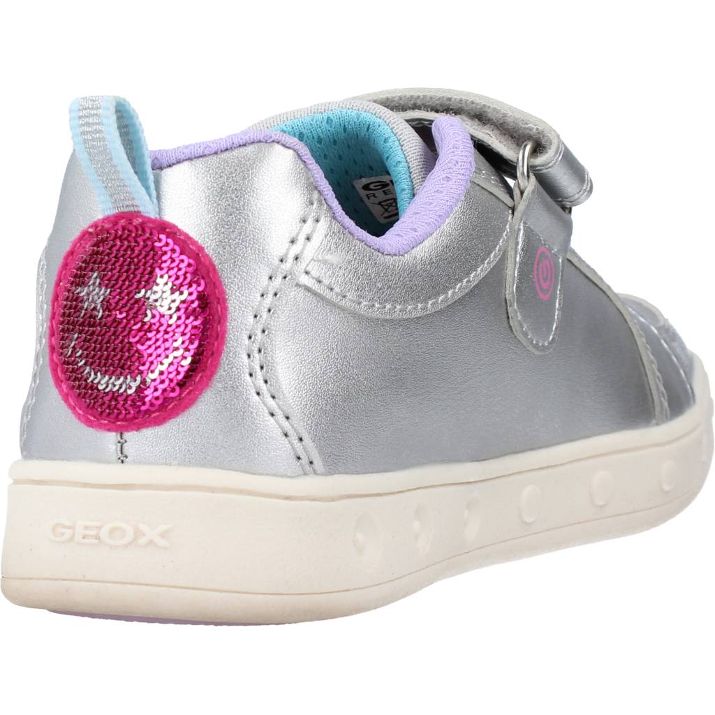 GEOX  J SKYLIN GIRL en color PLATA  (3)
