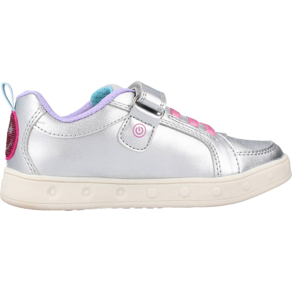 GEOX  J SKYLIN GIRL en color PLATA  (4)