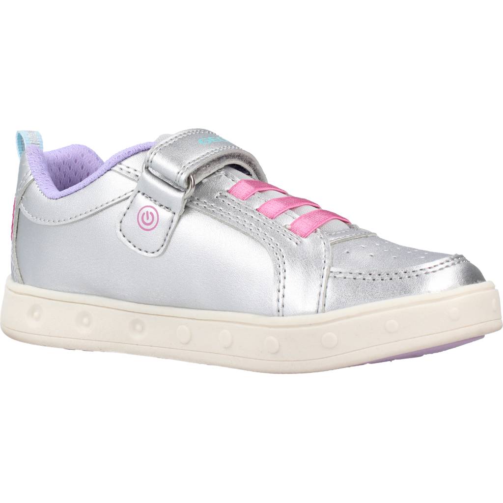 GEOX  J SKYLIN GIRL en color PLATA  (5)
