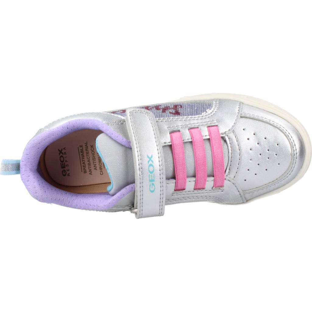 GEOX  J SKYLIN GIRL en color PLATA  (7)