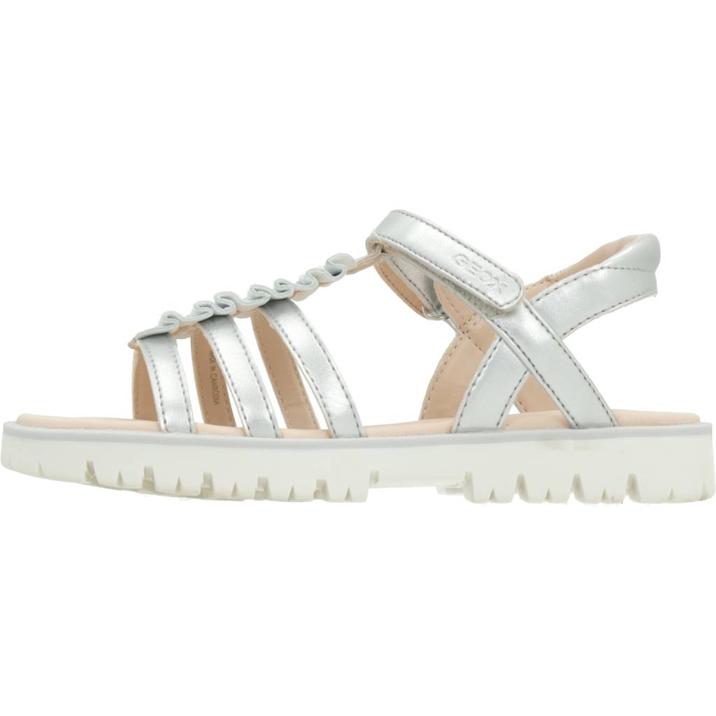 GEOX J SANDAL STARBLUSH G en color PLATA  (2)