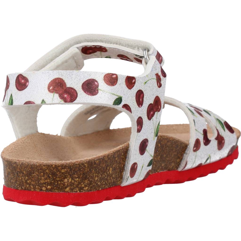 GEOX  B SANDAL CHALKI GIRL en color PLATA  (3)