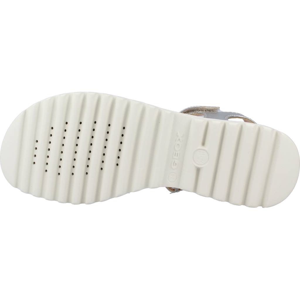 GEOX J SANDAL CORALIE GIR en color PLATA  (6)