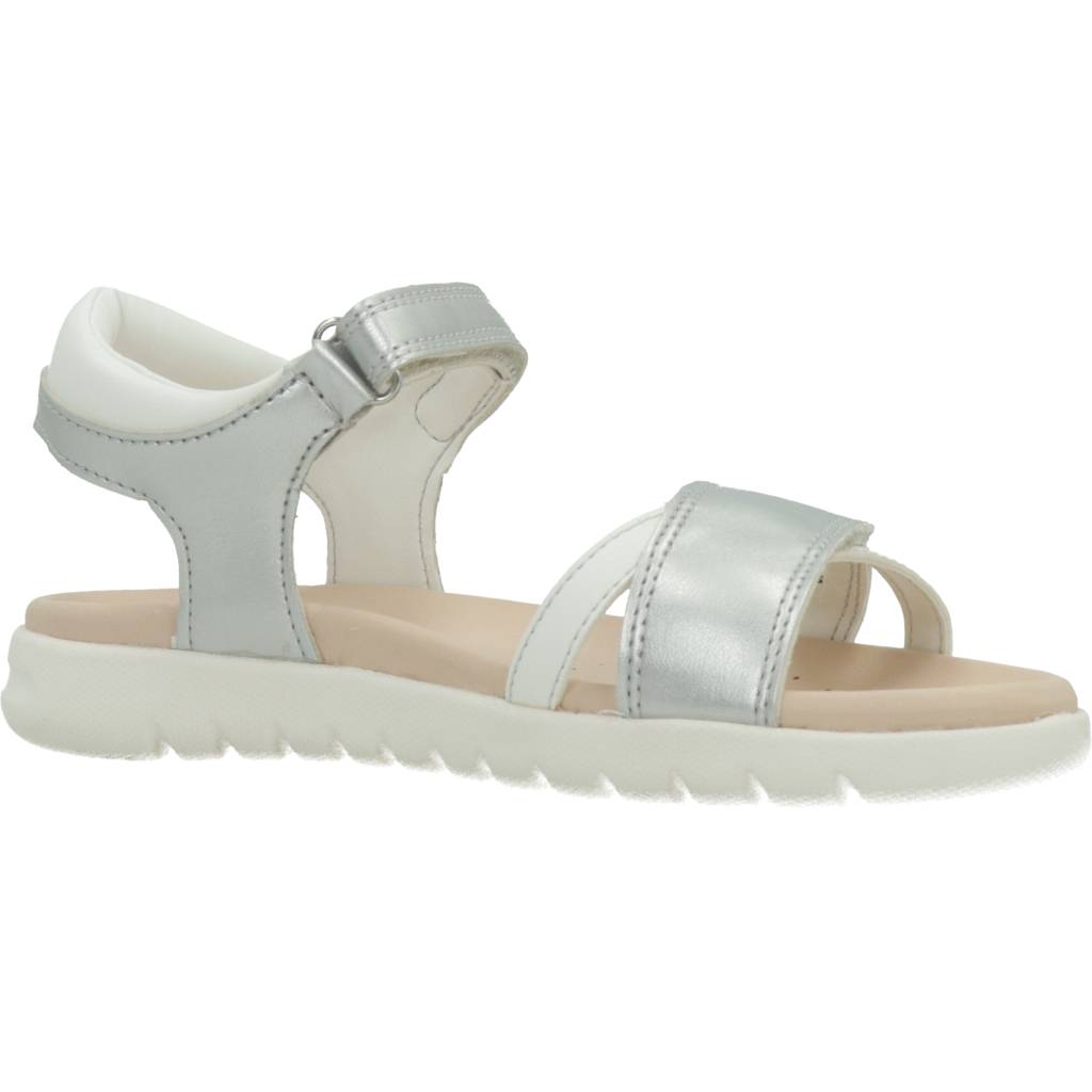 GEOX J SANDAL SOLEIMA GIR en color PLATA  (5)