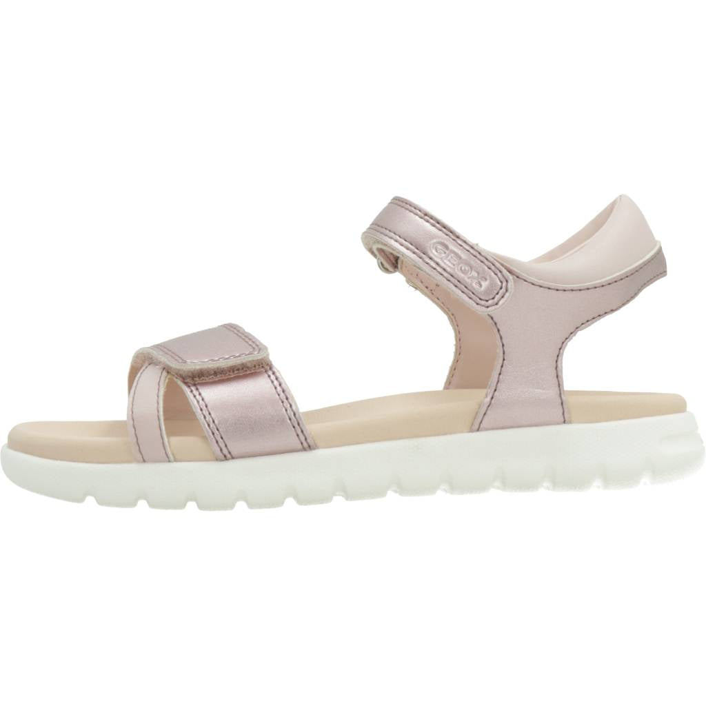 GEOX  SANDAL SOLEIMA GIR en color ROSA  (2)
