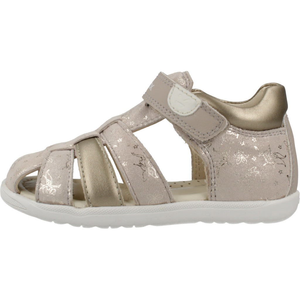 GEOX  B SANDAL MACCHIA GIR en color ORO  (2)