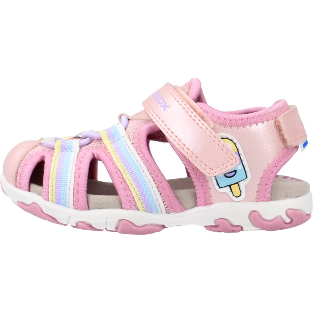GEOX B SANDAL FLAFFEE GIR en color ROSA  (2)