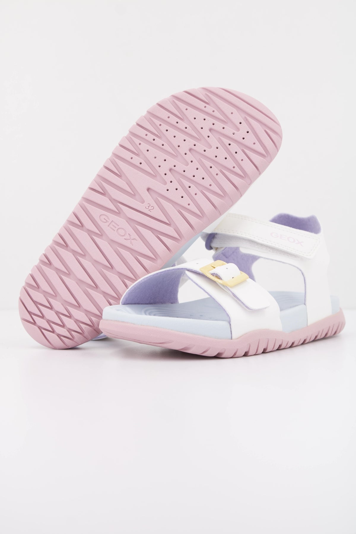 GEOX J SANDAL FUSBETTO GI en color BLANCO  (5)