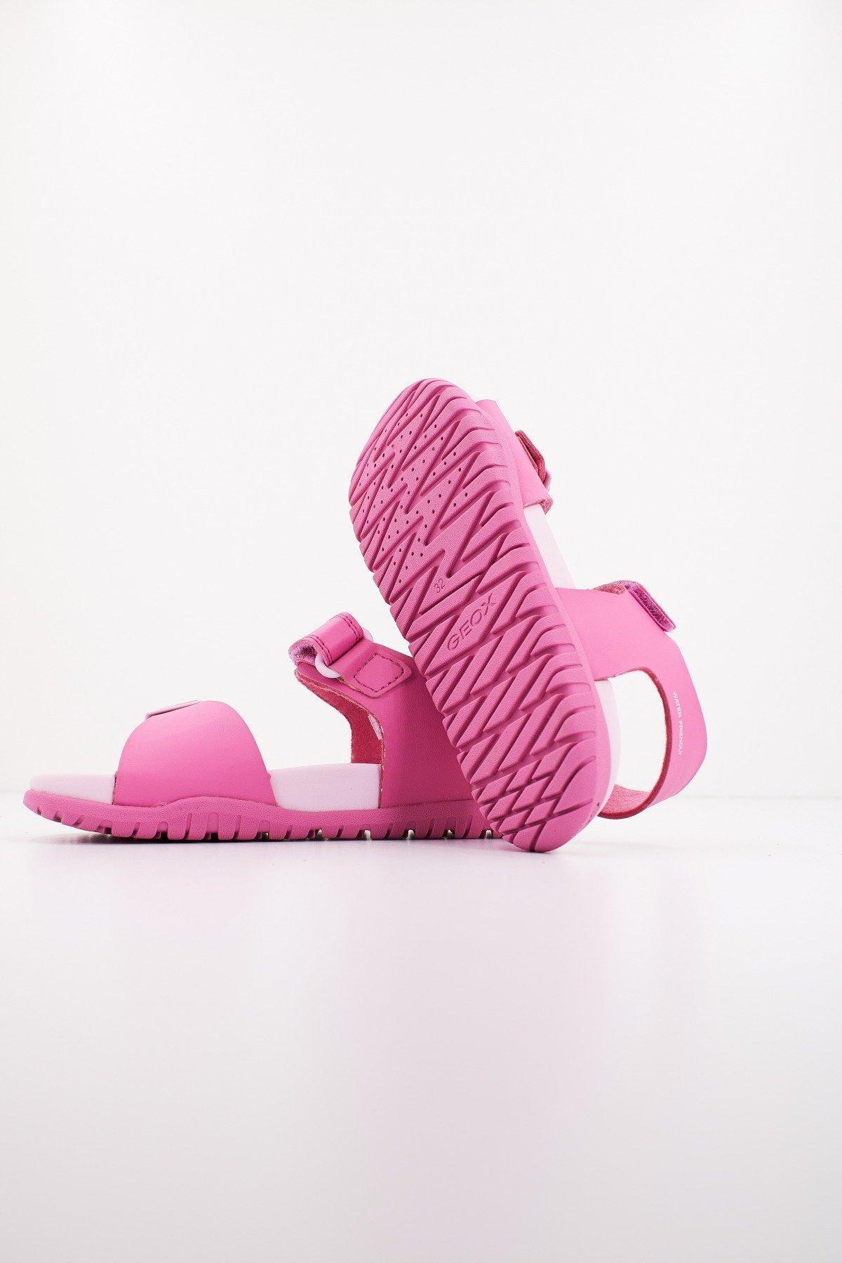 GEOX J SANDAL FUSBETTO GI en color ROSA  (4)